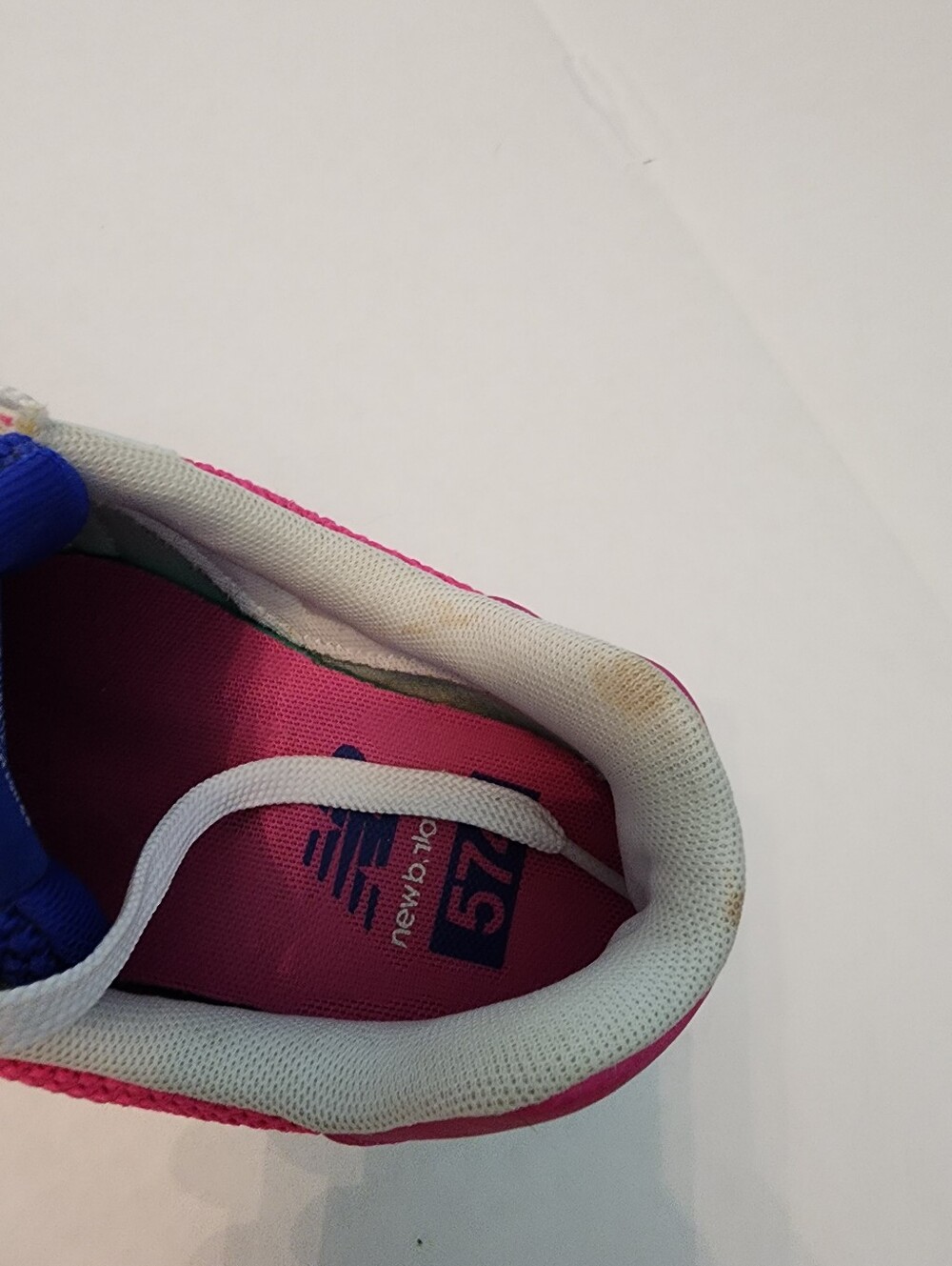 New Balance Woman's Pink and Blue Tennis Shoes - Picture 5 of 6